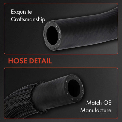 Close-up of Power Steering Reservoir Hose Assembly for Toyota Avalon 2000 to 2004, showing craftsmanship details.