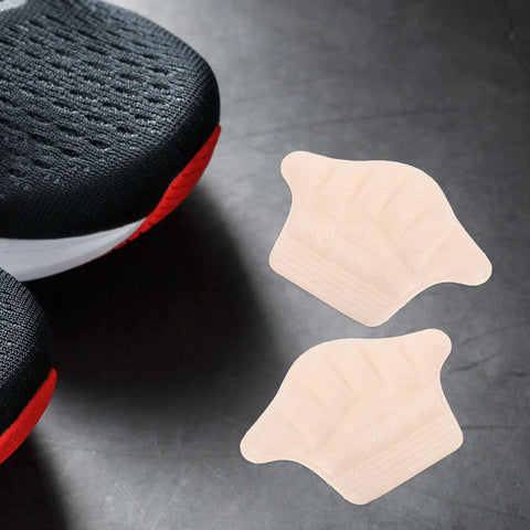 Game Changing Heel Grips And Liner Cushions To Tighten Up Loose Shoes Anti Chafing Beige Shoe Inserts displayed with a sneaker