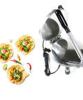Get This Electric Tortilla Press Maker For Quick Chapati And Roti Prep At Home with 8 inch plate and insulated handle.