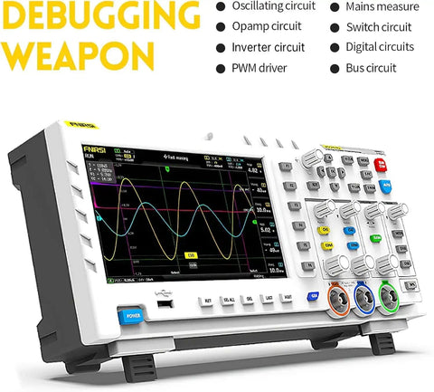 Front view of Two Channel 100MHz DDS Oscilloscope And Signal Generator Combo With 1GSa Sampling Rate, showing display and controls.