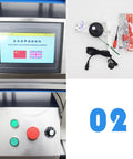Heavy Duty Automatic Round Bottle Labeling Machine With Conveyor Desktop Applicator High Speed Labeler control panel and components