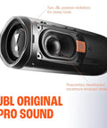 Interior view of Flip 5 Dope Waterproof Portable Bluetooth Speaker with racetrack-shaped driver and dual passive radiators.