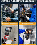 Two Way Articulating Borescope Endoscope Camera With Light Dual Lens 1080P Industrial Inspection Tool used in various scenarios