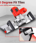 Professional Electric 45 Degree Tile Chamfering Tool With Heavy Duty Aluminum Base Plate Precision Bevel Cutter for crisp tile edge.