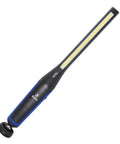 Beast Mode Slim LED Work Light With 650 Lumen COB Main Beam And 120 Lumen Top Flashlight, black handle and swivel base visible.