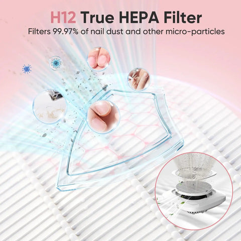 5 Pack Nail Dust Collector Filters For Melody Susie Dust Collector SPro XC320J Keeps Your Nail Station Clean And Dust Free