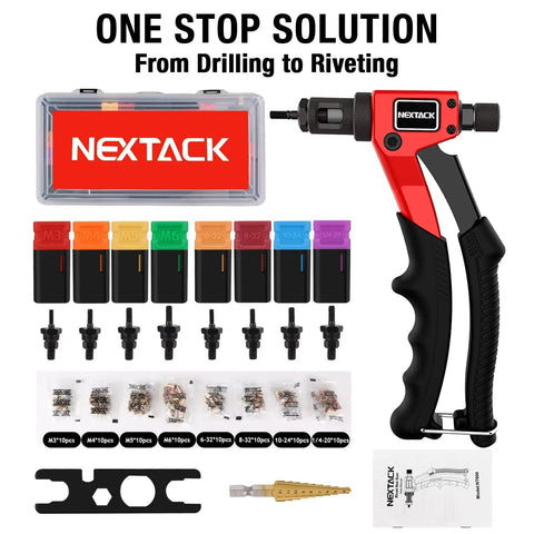NT600 Rivnut Tool And 1 4 20 Replacement Mandrel Kit Right Angle Pistol Style Rivet Nut Setter For Grab And Go Tight Spaces