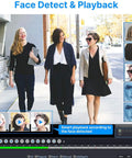 Face detection and playback feature on 16 Channel 5MP And 1080P Hybrid Security DVR with smart playback interface