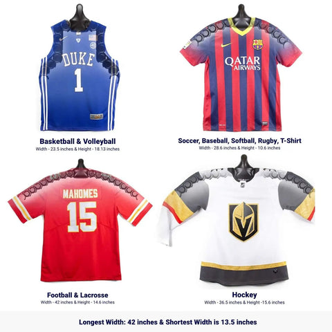 Jersey Display Hanger For Wall Adjustable Pivot Joint That Shapes To Fit Any Sport No Brainer One Pack Ideal For Various Sports Jerseys