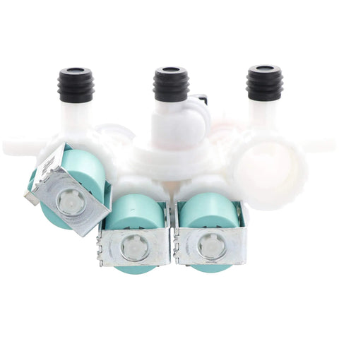 Upgraded Water Inlet Valve Replacement Compatible With Whirlpool Kenmore Maytag Washers Replaces W11096268 W11220230 front view