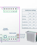 Diagram of TB6600 driver for 4 Axis CNC Controller Kit with Nema23 Motors 270oz in 3A Dual Shaft 23HS8430B and power supply
