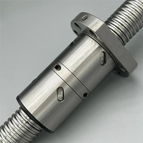 End Machined Ballscrew With Customizable Size Double Ball Nut For CNC Linear Motion Equipment 600mm Length Smooth Low Friction Travel