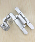 Invisible 2D T Hinge Adjustable 180 Degree Wood Door Hardware, heavy duty hidden hinge for interior doors and cabinets.