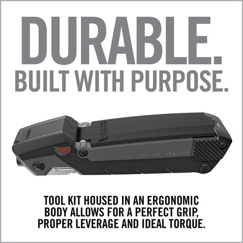 30 In 1 Firearm Maintenance Multitool With Flat Phillips Torx Bits And Pin Punch, Compact design with ergonomic grip