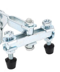 Heavy-Duty Horizontal Quick-Release Clamp Head That's Built to Take a Beating, 500 Lb Capacity, Elbow Joint Design, Cross-Cut Skid Clamp, Press Clamp for Welding and Drilling Projects, zinc-coated iron