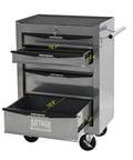 Lockable Rolling Tool Cart Cabinet With Steel Body And Ball Bearing Slides For Garage Workshop Tool Crib Must Haves, featuring four drawers and a sturdy design.