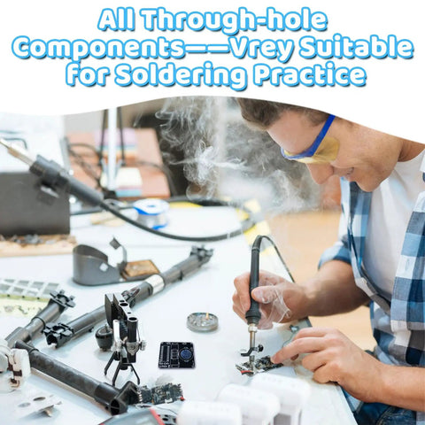Beginner Soldering Practice Kit For STEM Classrooms And Home Projects Build A Working Digital Watch With 12/24 Hour Settings