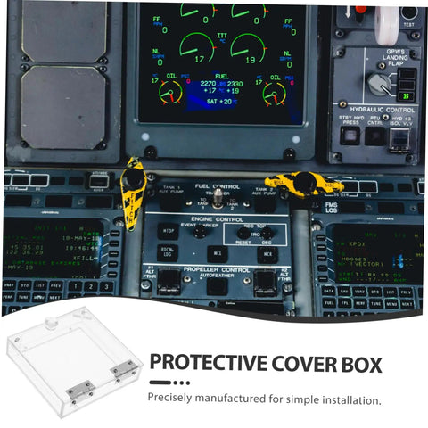 Emergency Stop Button Pro Grade Protective Cover In Transparent Acrylic For Dust And Debris Protection Easy Install Shield