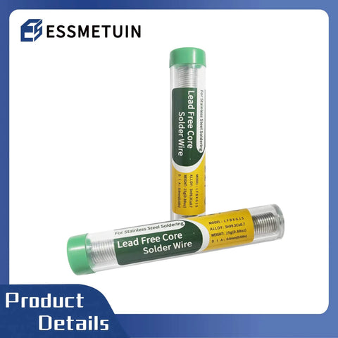 Aluminum Solder For Soldering Projects, Lead Free Core Solder With Flux For Stainless Steel And Nickel Sheets, 1.0mm Wire