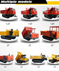 Multiple models of Heavy Duty Mini Crawler Dumpers with kickass hydraulic dump beds and grippy steel tracks.