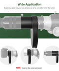 F/6.3 Reducer Corrector For C Series Telescopes Bundle With 2 Inch Five-Position Filter Wheel, Aluminum Housing, Side View