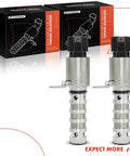 Two Piece Intake And Exhaust VVT Solenoid For Hyundai And Kia 1.6L L4 Engines shown with metal housing and packaging