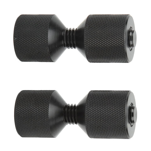 Flange Pin Quick Aluminum Two Hole Dowel Pin Tool For Automotive And Machinery, Lightweight Portable Alignment Pin, pair of black pins.