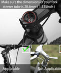 Bike Stem Riser Extender Aluminum Alloy Fork Stem Adapter for MTB 1-1/8 inch steerer compatibility guide image