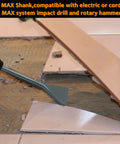 6 Inch Wide Tile And Thinset Scaling Chisel For SDS Max Rotary Hammers removing tiles
