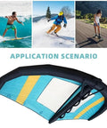 Inflatable Surf Wing For Kitesurfing And Wind Foil, Durable Water Sports Wing For Adults And Beginners, easy setup illustration