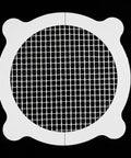 10pcs Hair Catcher for Shower Drain, Four Ears Round, white mesh shower drain cover with four ear design for effective hair trapping.