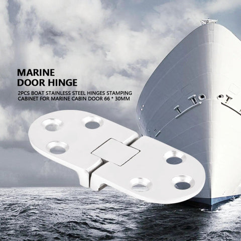 Built Like A Tank Marine Grade 316 Stainless Steel Hidden Hinge Set 180 Degree Concealed Turn Plate For Folding Tables And Boat Cabins Rust Proof Cabinet Door Latch With Durable Finish, close-up view of stainless steel hinge.