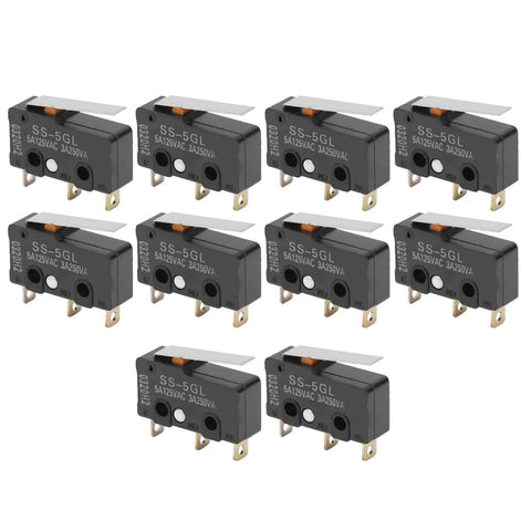 10 Pack Printer Mechanical Limit Switch Kit For Endstop RAMPS 1 4 SS 5GL Micro Limit Switches Replacement, plug-and-play design