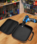 Heavy Duty Drill Gear Storage Organizer Case With Reinforced Ergonomic Handle And Customizable Dividers in workshop