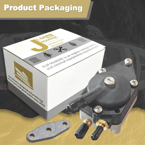 Fuel Pump For Johnson Evinrude OMC Outboard 20 25 30 HP Models Fits 438555 433386 777764 packaging and product