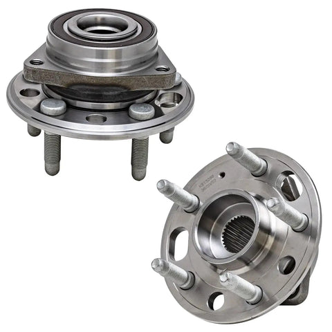 Four Front And Rear Wheel Bearing Hubs Assembly Replacement Kit For 2010 2017 Chevy Equinox And GMC Terrain, metal hubs