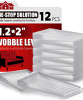 Clear Flexible Plastic Shim Kit 12pc For Home Improvement with trim to fit wedges and stackable furniture levelers