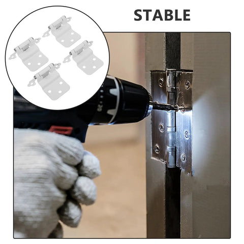 Installation of self closing cabinet hinges with spring for kitchen cabinets white powder coated iron soft close dampers