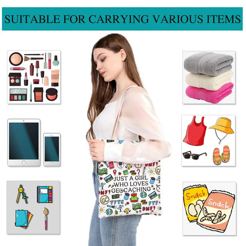 Geocache Tote Bag For Cachers And Outdoor Lovers Great Gift For Geocachers Who Live For The Hunt Durable Canvas Waterproof Coating
