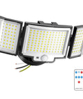 LED Motion Sensor Security Flood Lights With Remote Control, Daylight 6500K 20W 3000 Lumens, Dusk to Dawn Outdoor Floodlight