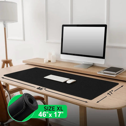 Huge 46 By 17 Inch XXL Thick Gaming Mouse Pad For Gamers Extra Large Extended Desk Mat With Smooth Surface And Non Slip Base