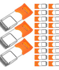 200 Pcs Orange Recessed Lighting Spring Clips For Panel Downlights And Ceiling Lights Rock Solid Snap Clamp Clips shown in detail
