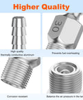 Anti Siphon Fuel Valve Fitting For Marine Fuel Tanks with One Quarter Inch NPT, showcasing aluminum material and features