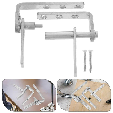 Stainless Steel Hidden Bookshelf Door Hinges With Auto Close Function Dual Rotation Top And Bottom Pivot Concealed Half Waist Design