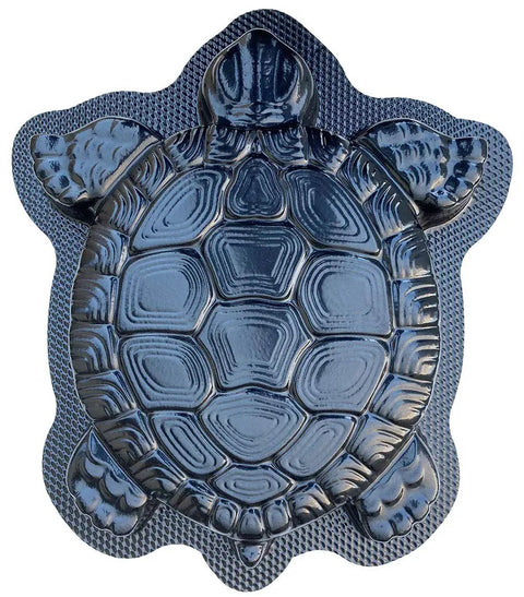 DIY Concrete Stepping Stones Mold Kit With Turtle Statue Texture For Garden Pathway, reusable plastic non-slip mold.