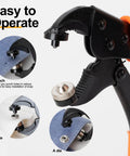 Heavy Duty Snap Fastener Kit With Punch Plier And 280 Pcs 15mm Stainless Snaps Includes Screws Sockets Caps 40 Snap Sets