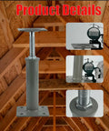 Heavy Duty Adjustable Floor Jacks, 11.8 to 16 Inch Telescoping Height, 11,000 Lb Capacity Per Jack, 2 Pack shown in attic view