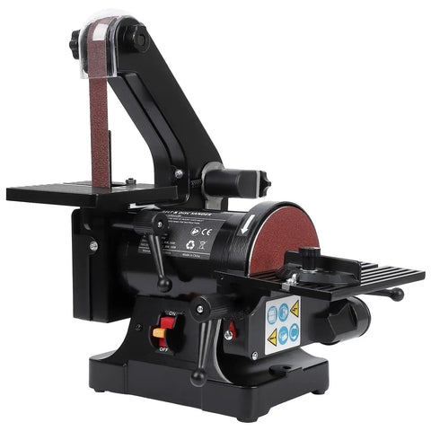 30 Inch Belt Sander With 5 Inch Disc For Woodworking, Heavy Duty Bench Power Tool With Adjustable Table, Quick Belt Swap Setup, Comes With Assorted Grit Papers, A Rock Solid Workhorse That Saves You Major Elbow Grease Daily
