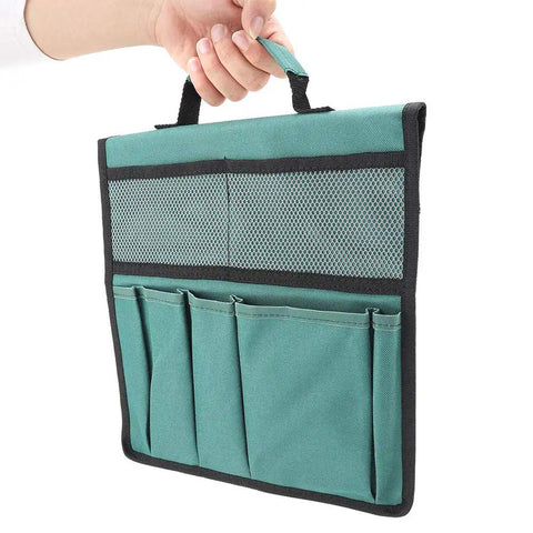 Foldable Portable Garden Tool Pouch And Kneeling Stool Bag For Outdoor Gardening with large capacity storage