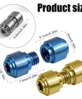 Three Sets Titanium Thumb Studs And Replacement Pocket Knife Screws In Gold Blue Silver For 535 Bugout Upgrade Durable Quick Swap Hardware